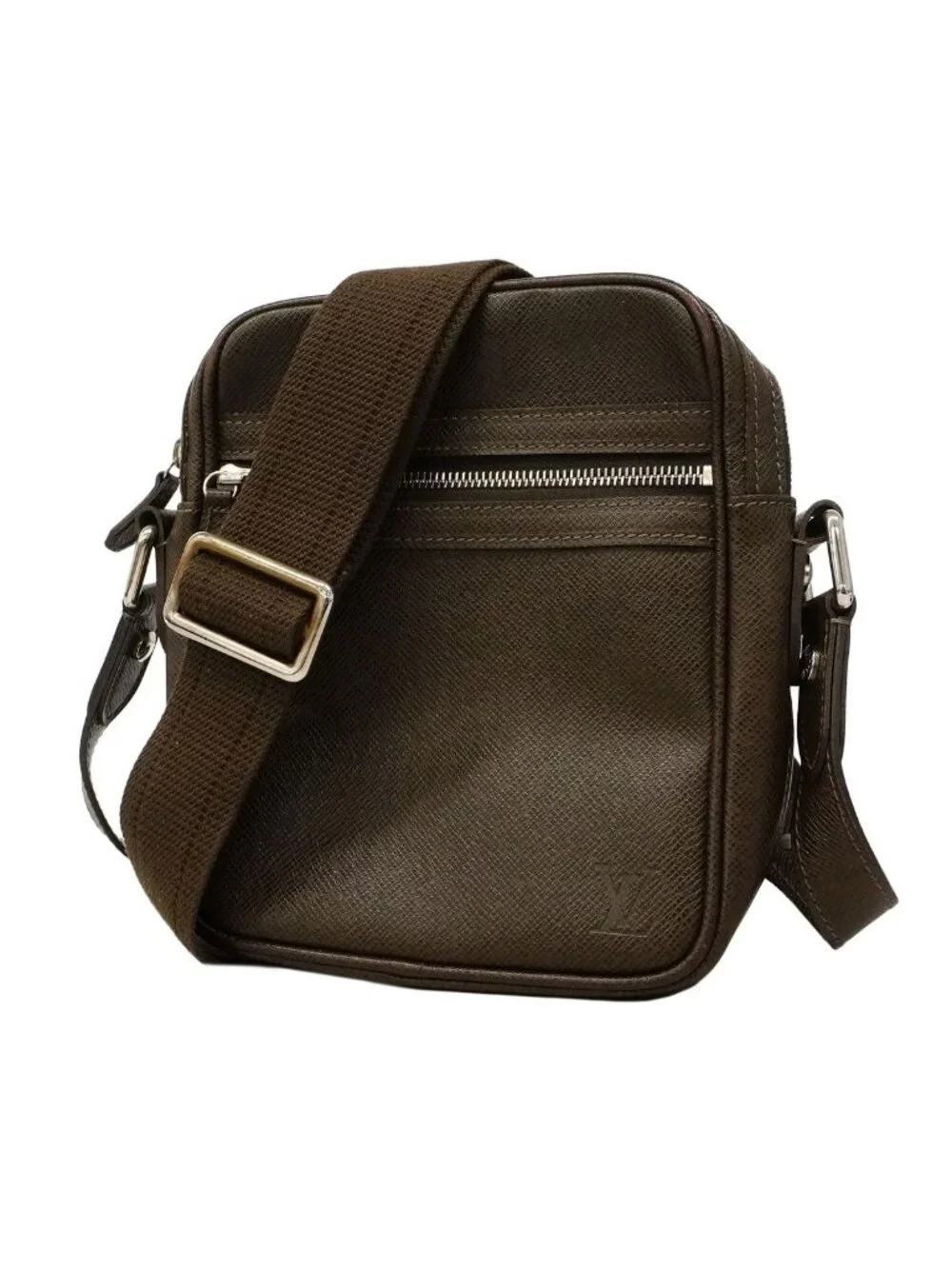 Louis Vuitton Shoulder Bag Taiga Dimitri Grizzly